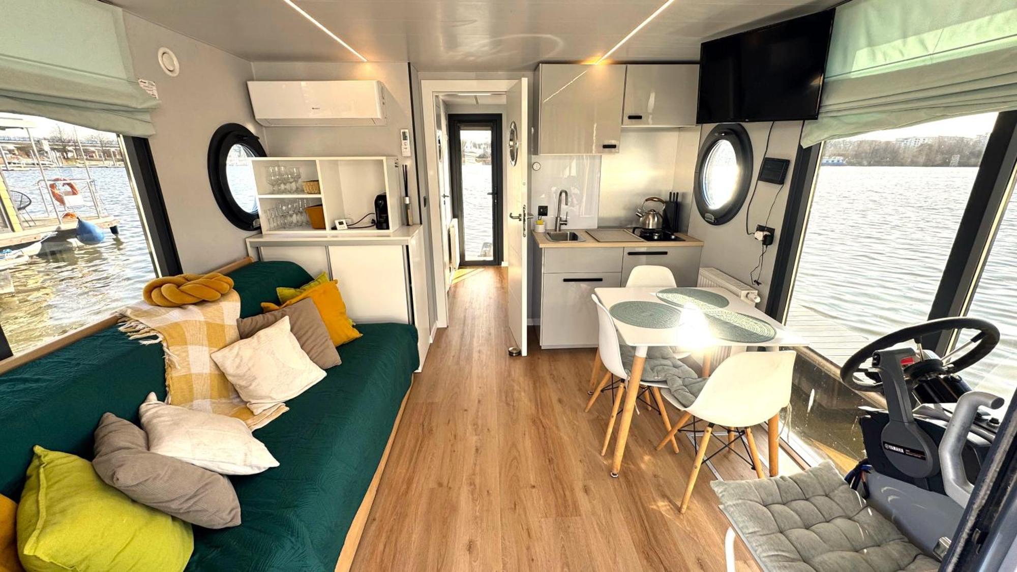 Houseboat Water Boy Apartament Plywajacy Dom Na Wodzie Lodz Apartment Wrocław Exterior foto